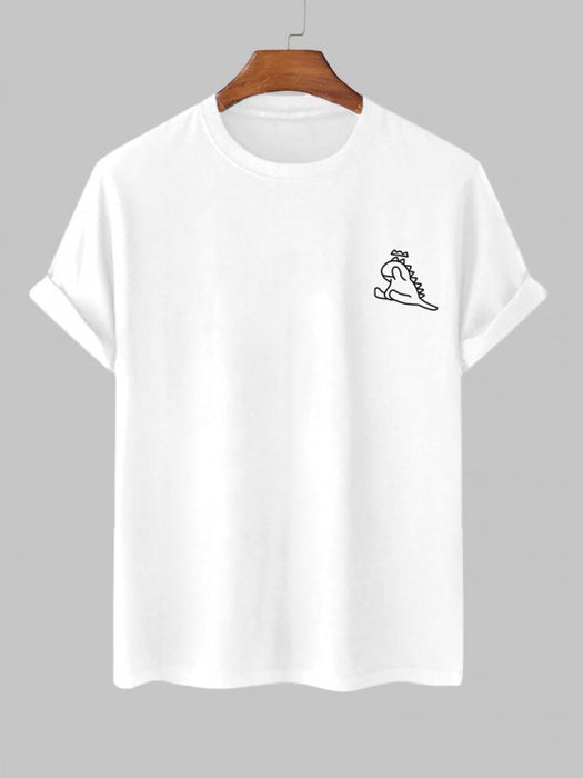 Dinosaur Printed T Shirt And Shorts