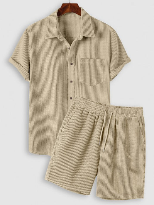 Front Pocket Shirt And Shorts - Grafton Collection