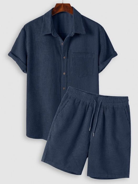 Front Pocket Shirt And Shorts - Grafton Collection