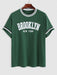 Brooklyn New York Printed T-Shirt And Striped Shorts - Grafton Collection