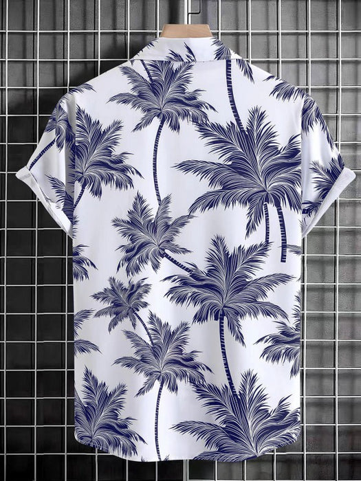 Coconut Tree Printed Shirt And Shorts - Grafton Collection