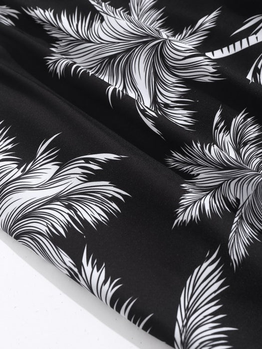 Coconut Tree Printed Shirt And Shorts - Grafton Collection