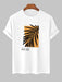 Graphic Leaf Printed T Shirt And Shorts - Grafton Collection