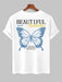 Butterfly Printed T Shirt And Shorts - Grafton Collection