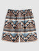 Geometric Pattern T Shirt And Shorts - Grafton Collection