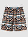 Geometric Pattern T Shirt And Shorts - Grafton Collection