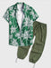 Coconut Tree Printed Shirt And Cargo Pant - Grafton Collection