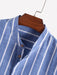 Vertical Striped Pullover Shirt And Shorts Set - Grafton Collection