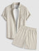 Casual Striped Shirt And Shorts Set - Grafton Collection