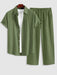 Casual Short Sleeves Shirt And Pant - Grafton Collection