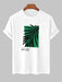 Graphic Leaf Printed T Shirt And Shorts - Grafton Collection