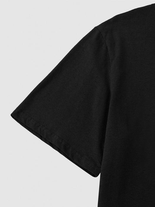 Dragon Graphic T Shirt And Bermuda Shorts Set - Grafton Collection