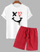 Drippy Smile Shirt And Bermuda Shorts Set - Grafton Collection