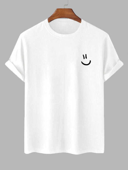 Smile Printed T-Shirt And Shorts
