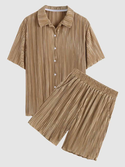 Textured Shirt And Shorts - Grafton Collection