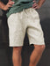 Plain Button Fly Shirt And Drawstring Shorts - Grafton Collection