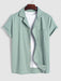 Textured Front Pocket Shirt With Bermuda Shorts Set - Grafton Collection