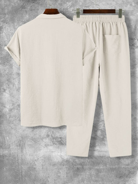 Casual Collar Shirt And Pants - Grafton Collection