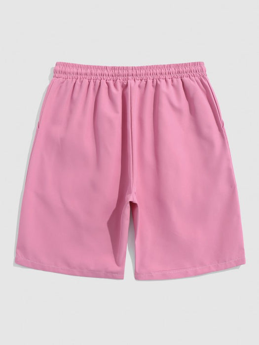 Flamingo Printed Top And Shorts