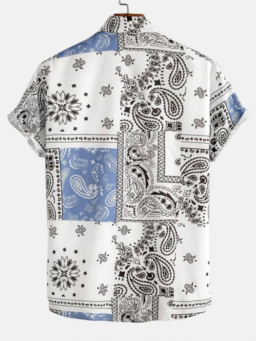 Floral Print Pattern Shirt And Shorts Set