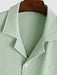 Textured Lapel Collar Shirt And Drawstring Pants - Grafton Collection