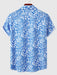 Leaf Plant Pattern Shirt And Shorts - Grafton Collection