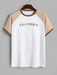 Letter Printed T Shirt And Shorts - Grafton Collection