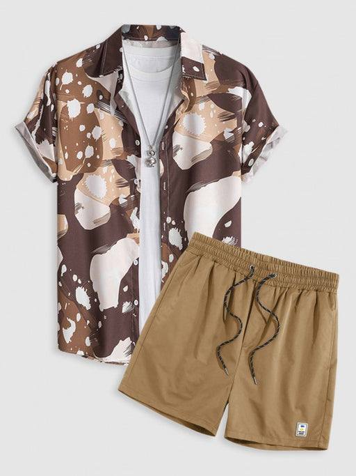 Casual Shirt And Drawstring Shorts - Grafton Collection