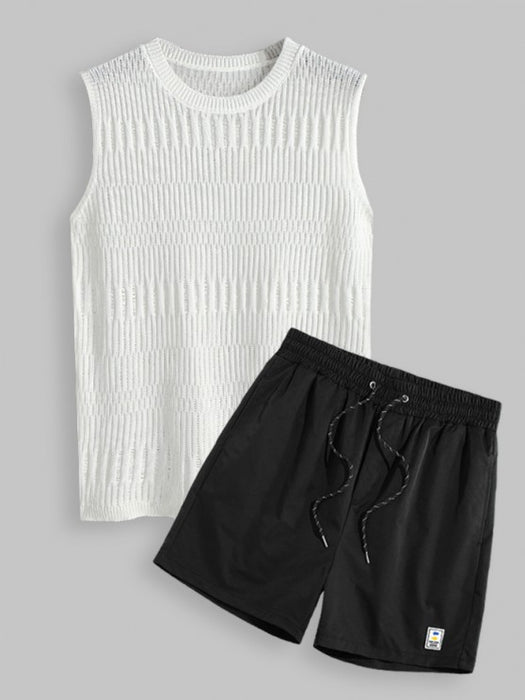 Casual Knitted Sweater And Shorts - Grafton Collection