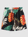 Palm Leaves Printed Shirt And Shorts - Grafton Collection