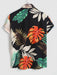 Palm Leaves Printed Shirt And Shorts - Grafton Collection