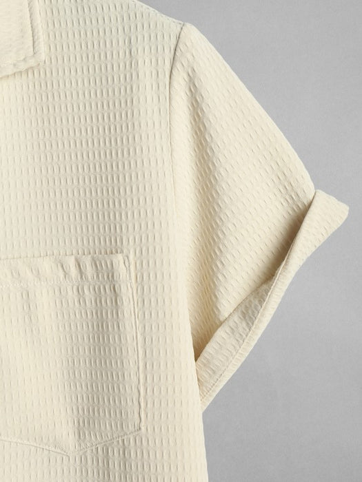 Plain Short Sleeves Shirt And Shorts - Grafton Collection