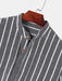 Vertical Striped Pullover Shirt And Shorts Set - Grafton Collection