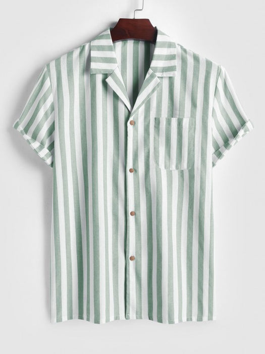 Vertical Striped Shirt And Pants - Grafton Collection
