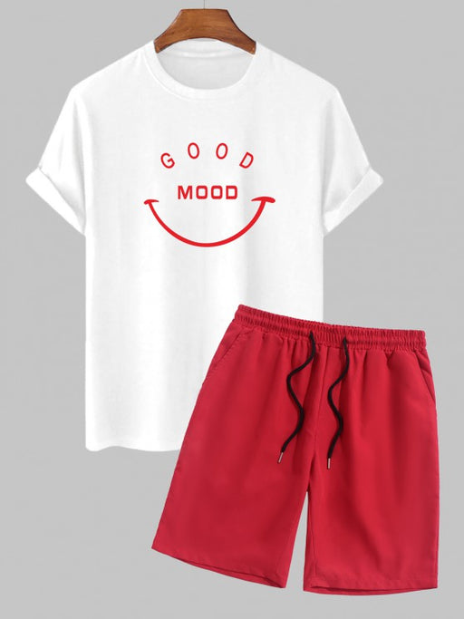 Good Mood Printed T Shirt And Shorts Set - Grafton Collection
