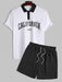 Short Sleeves T Shirt And Sweat Shorts - Grafton Collection