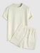 Plain Round Neck T-Shirt And Shorts - Grafton Collection