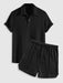 Polo T Shirt And Drawstring Shorts Set - Grafton Collection