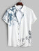 Ink Wash Painting Shirt And Casual Shorts - Grafton Collection