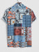 Ethnic Printed Flowers Shirt With Casual Shorts - Grafton Collection
