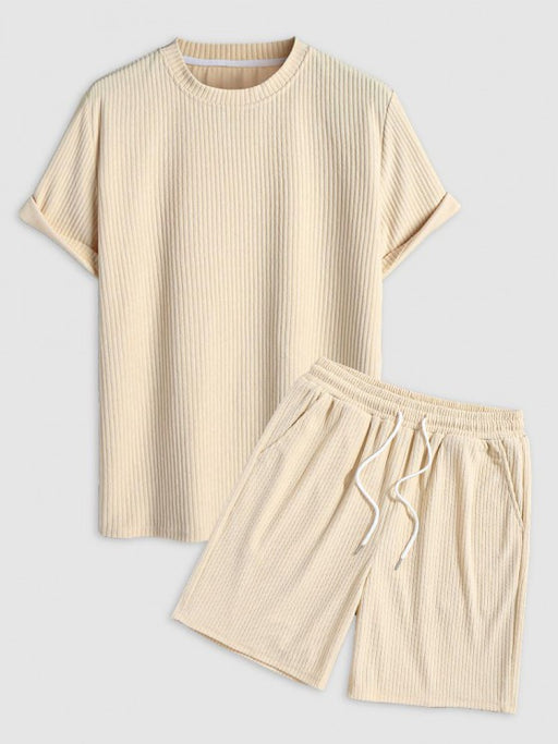 Casual Crew Neck T-Shirt And Short - Grafton Collection