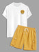 Smiley Graphic T-Shirt And Cargo Short - Grafton Collection