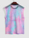 Sheer Tie Dye Tank And Cargo Shorts Set - Grafton Collection