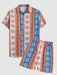 Paisley Print Shirt And Board Shorts Set - Grafton Collection