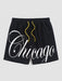 Chicago Graphic Baseball Shirt And Shorts Sports Set - Grafton Collection