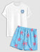 Drippy Smiley Tee And Starfish Board Shorts - Grafton Collection