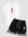 Playing Card Crown Print T-Shirt And Shorts Set - Grafton Collection