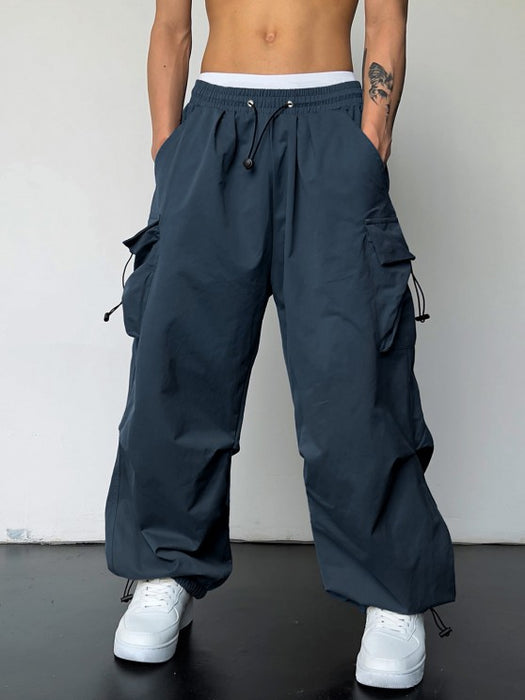 Plain Collar T Shirt And Cargo Pants - Grafton Collection