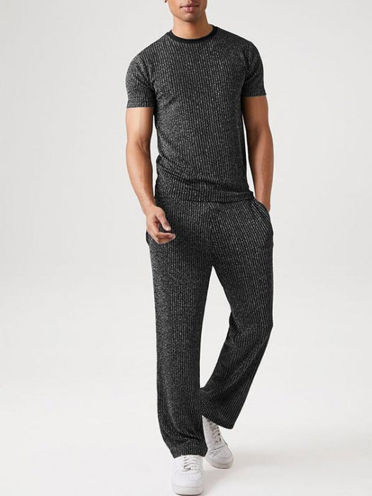 Glitter Silver T Shirt And Pants - Grafton Collection