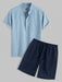 Vertical Striped Shirt And Shorts - Grafton Collection